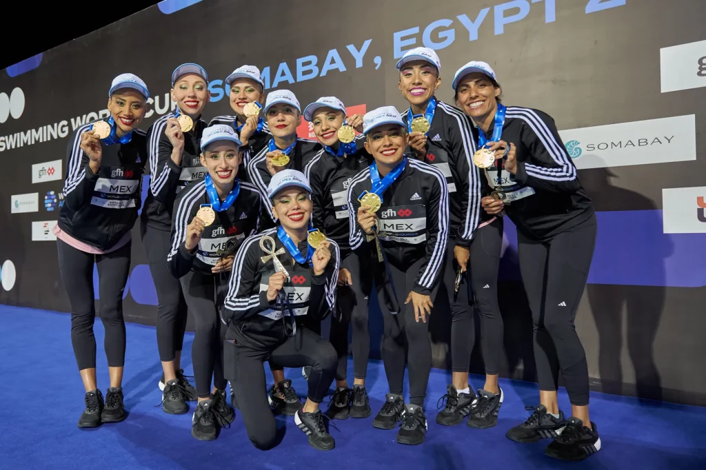 "Desconocemos dónde estamos paradas", Nuria Diosdado reconoce que no han recibido apoyo pese a triunfo en Egipto. Foto de World Aquatics