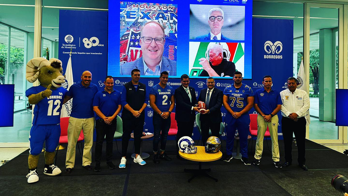 Los Texans y la NFL promueven partido de universidades mexicanas en Houston