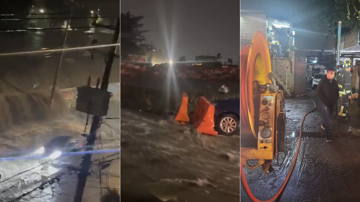 Lluvias provocan desbordamientos, inundaciones y daños en el poniente de la Zona Metropolitana