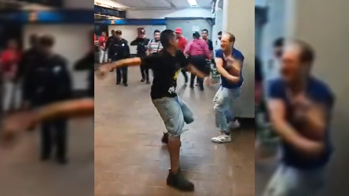 #Video Vagoneros pelean a navajazos en Línea 2 del Metro #Video Vagoneros pelean a navajazos en Línea 2 del Metro
