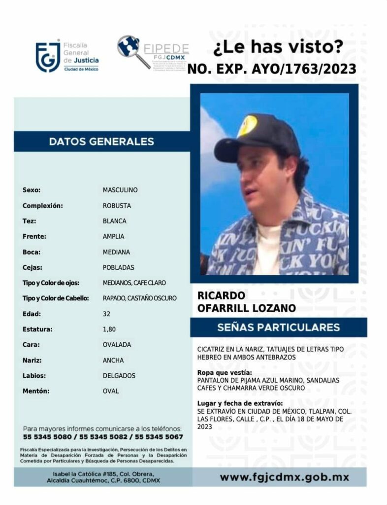 Giran ficha de búsqueda a nombre de Ricardo O'Farrill - ricardo-richie-ofarrill-2-786x1024