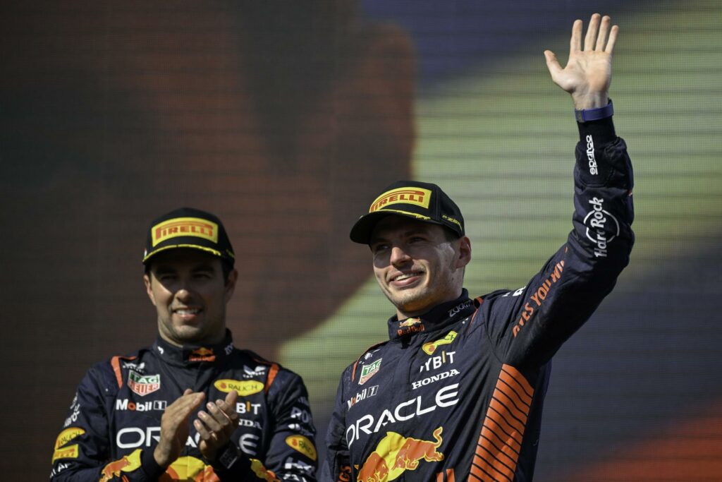Reflejos del Gran Premio de Bélgica 2023 - checo-perez-y-max-verstappen-1024x683