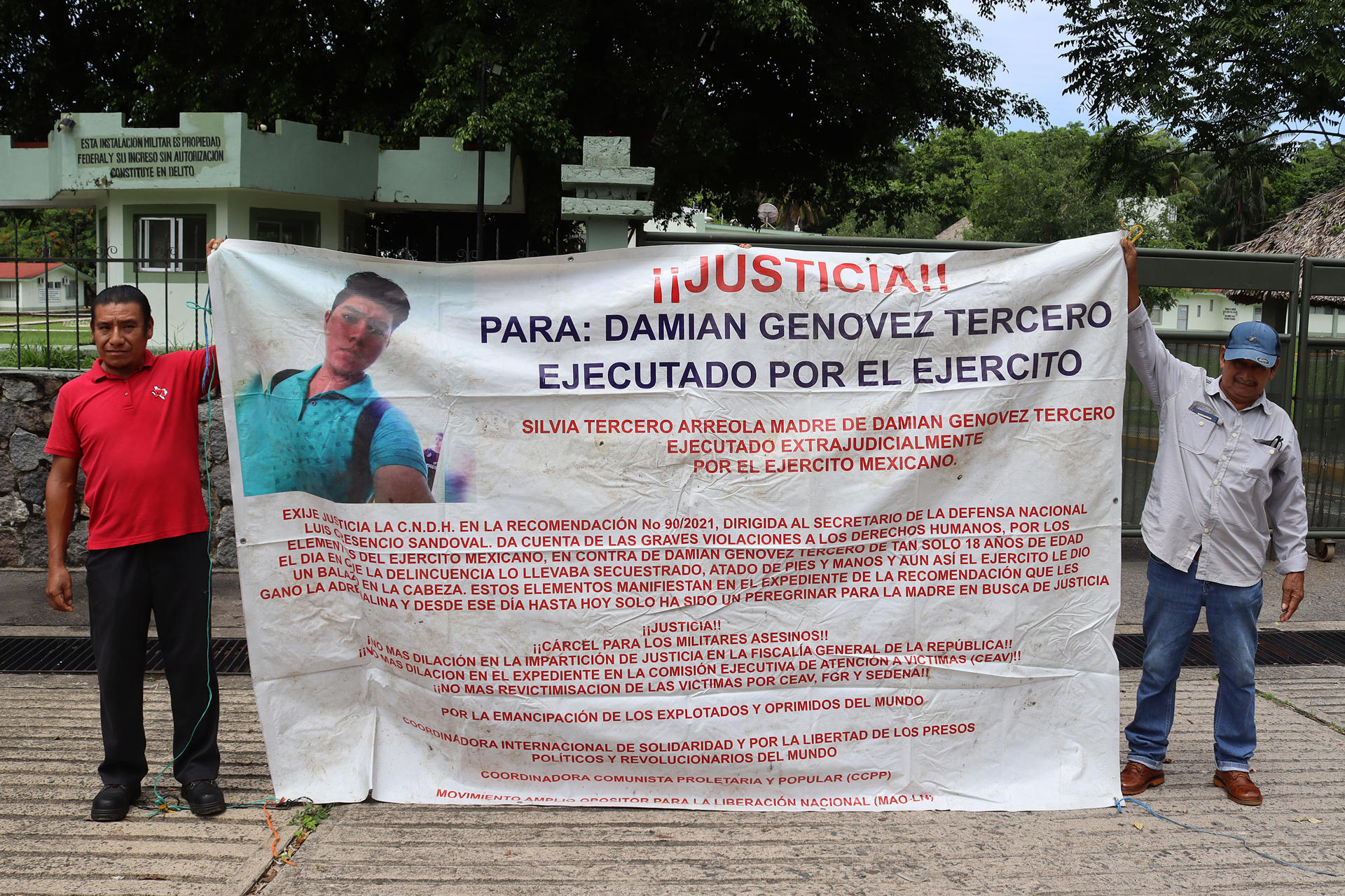 Protestan en Chiapas por joven asesinado por el Ejército Protestan en Chiapas por joven asesinado por el Ejército