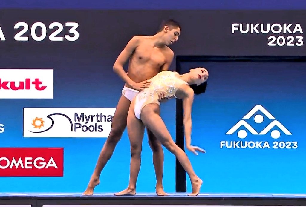 El dúo mixto libre mexicano natación artística logra la plata