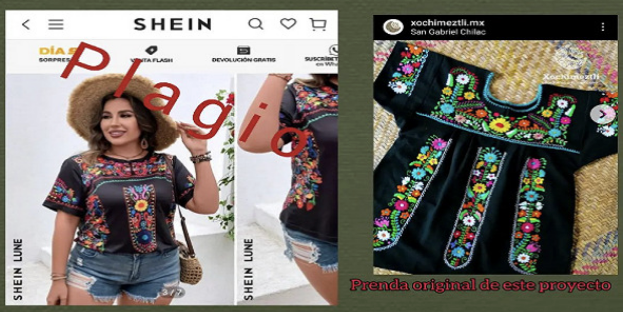 México envía carta a Shein por apropiación cultural de prendas del pueblo nahua