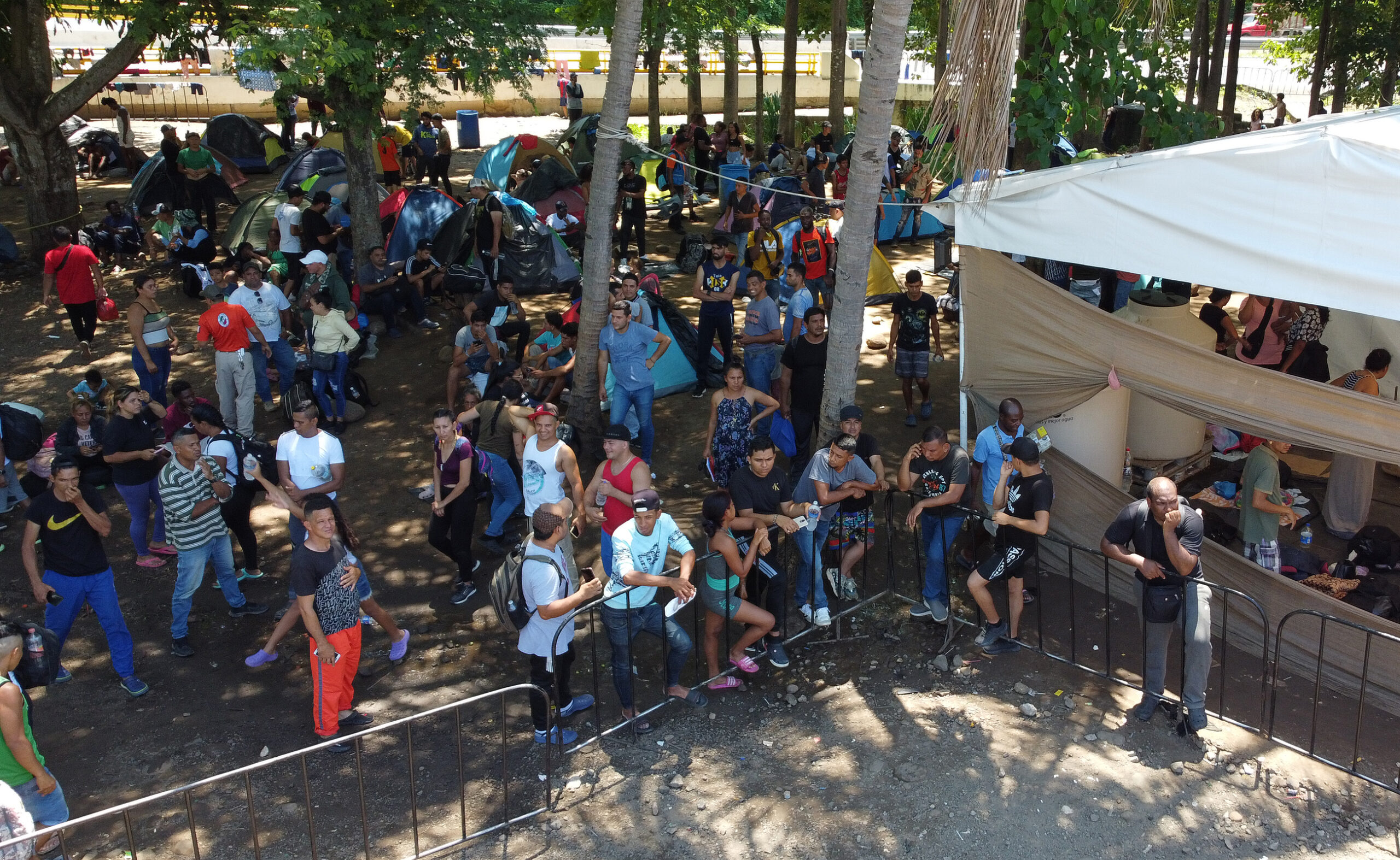 Migrantes colombianos varados Tapachula piden ayuda al Gobierno de México