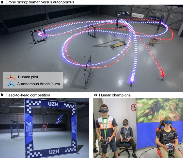 Inteligencia artificial vence a los humanos en carreras de drones - carrera-de-drones-entre-pilotos-profesionales-e-inteligencia-artificial