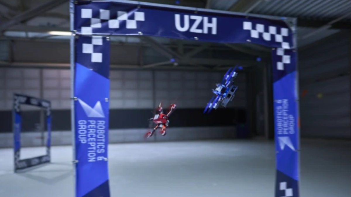 Inteligencia artificial vence a los humanos en carreras de drones