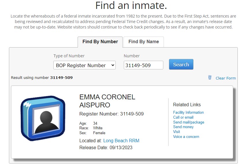 EE.UU. liberaría este miércoles a Emma Coronel - datos-de-emma-coronel-en-bop