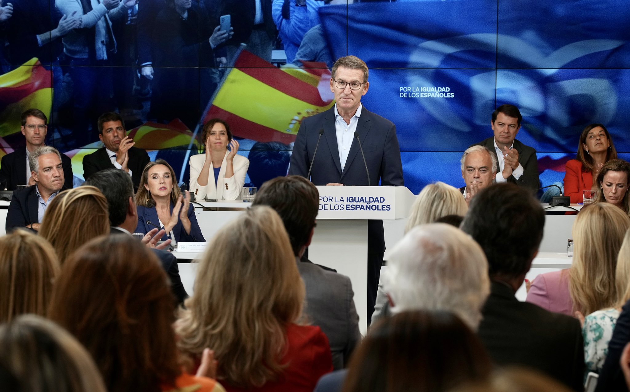 El PP endurece su postura con la convocatoria contra la amnistía