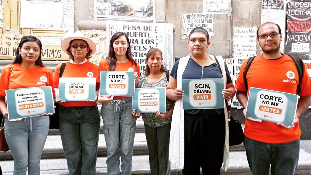 Provida protestan en SCJN contra proyecto que eliminaría el aborto del Código Penal Federal Provida protestan en SCJN contra proyecto que eliminaría el aborto del Código Penal Federal