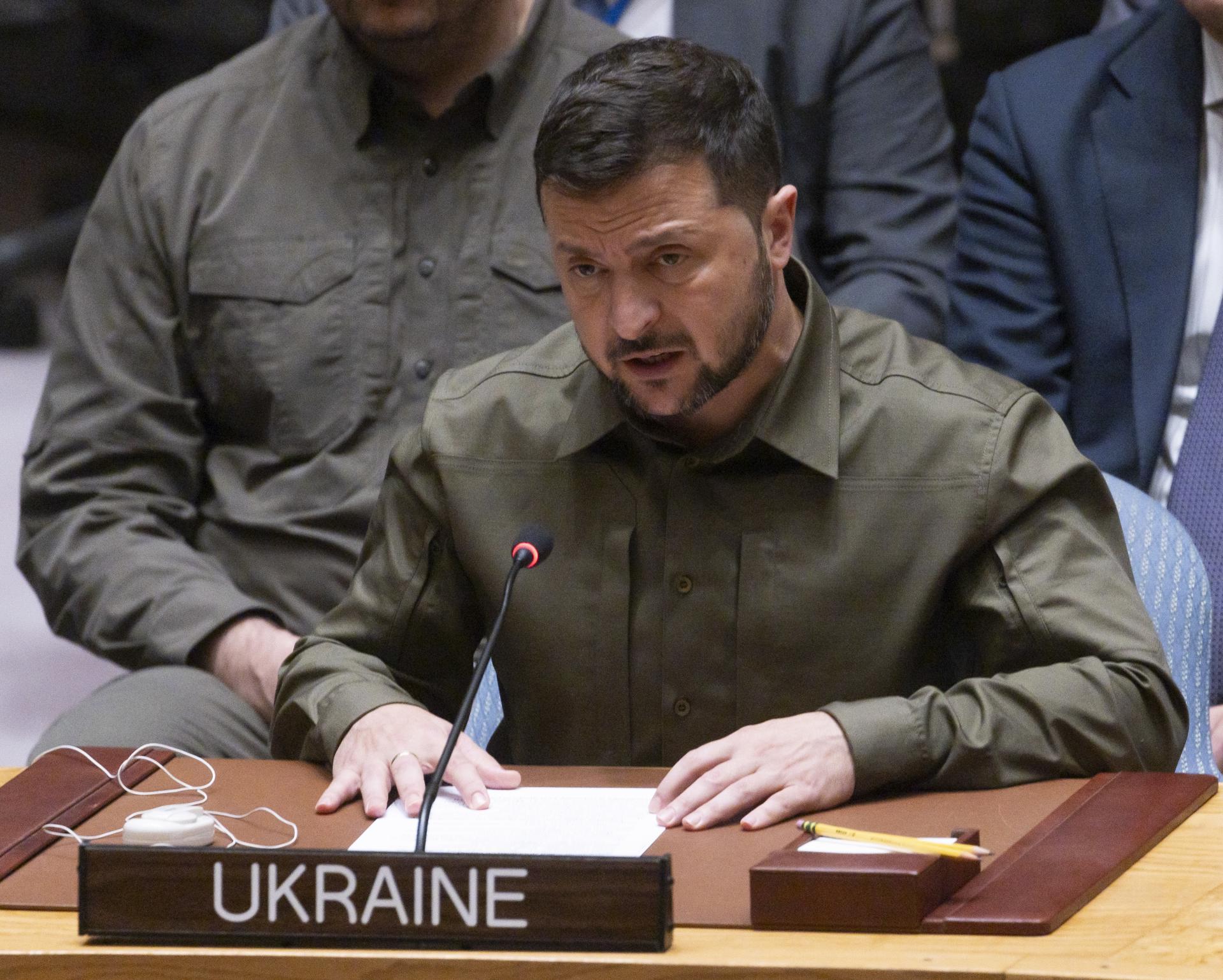 Zelenski propone medidas que limiten el poder de Rusia en la ONU