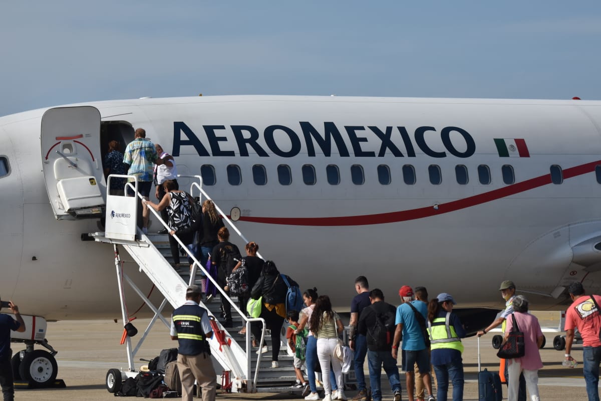 Concluye puente aéreo Acapulco-CDMX por Otis; se trasladaron a 4 mil 694 personas