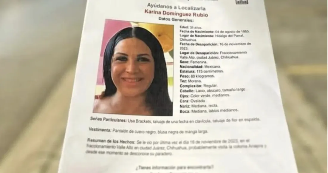 Asesinan a la activista Karina Rubio Domínguez en Chihuahua Asesinan a la activista Karina Rubio Domínguez en Chihuahua