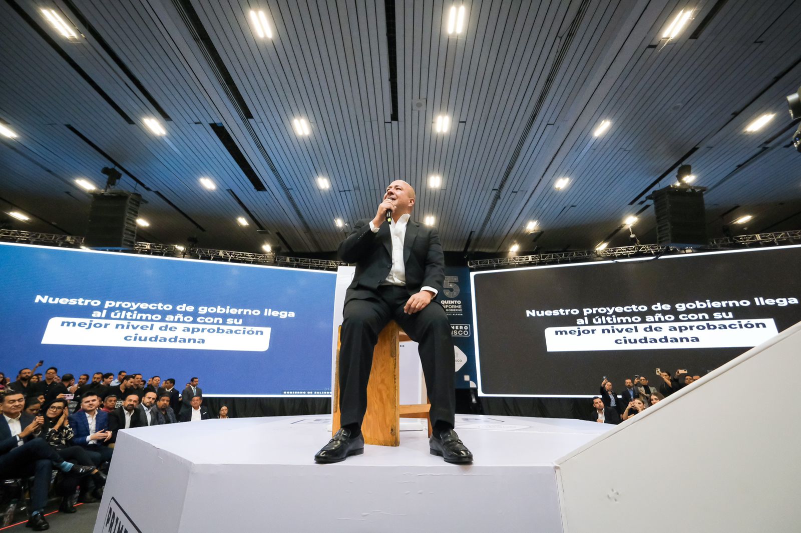 Jalisco está en su mejor momento, asegura Enrique Alfaro en Quinto Informe de Gobierno