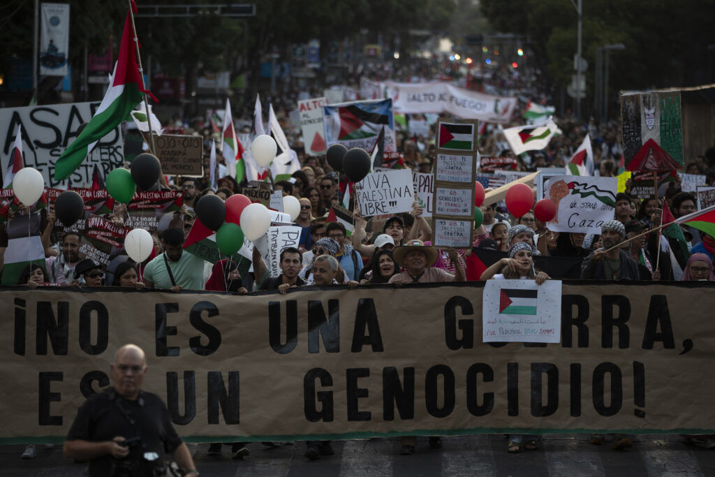 Meta silencia cada vez más los contenidos de apoyo a Palestina: HRW - marcha-ciudad-de-mexico-israel-palestina-2-2-1024x683