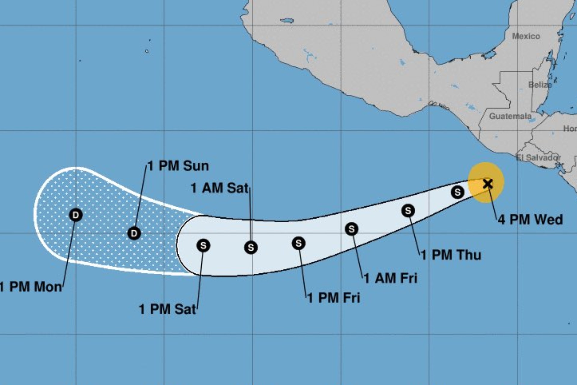 Tormenta tropical Pilar se aleja de Guatemala sin dejar daños mayores