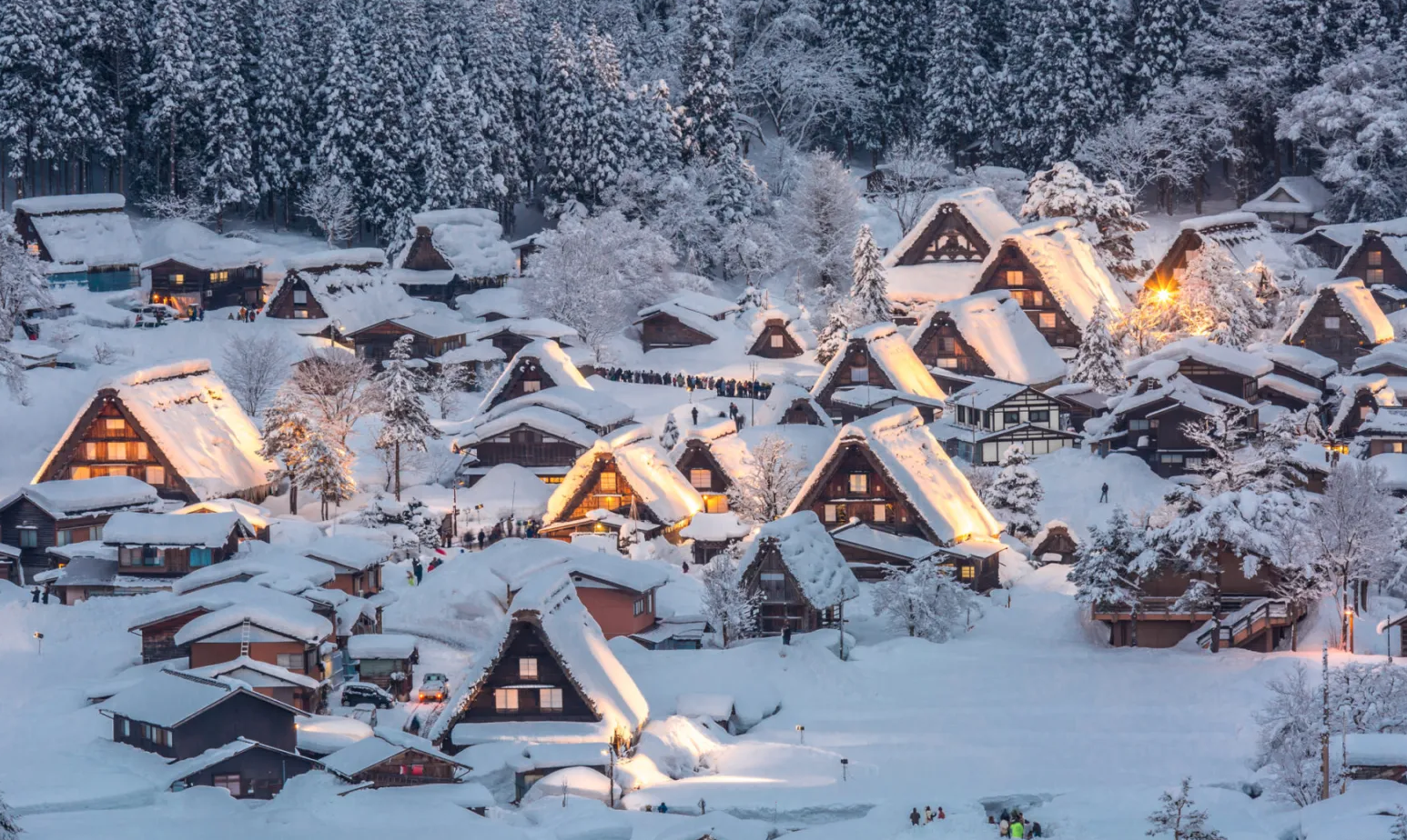 La magia del invierno en Japón