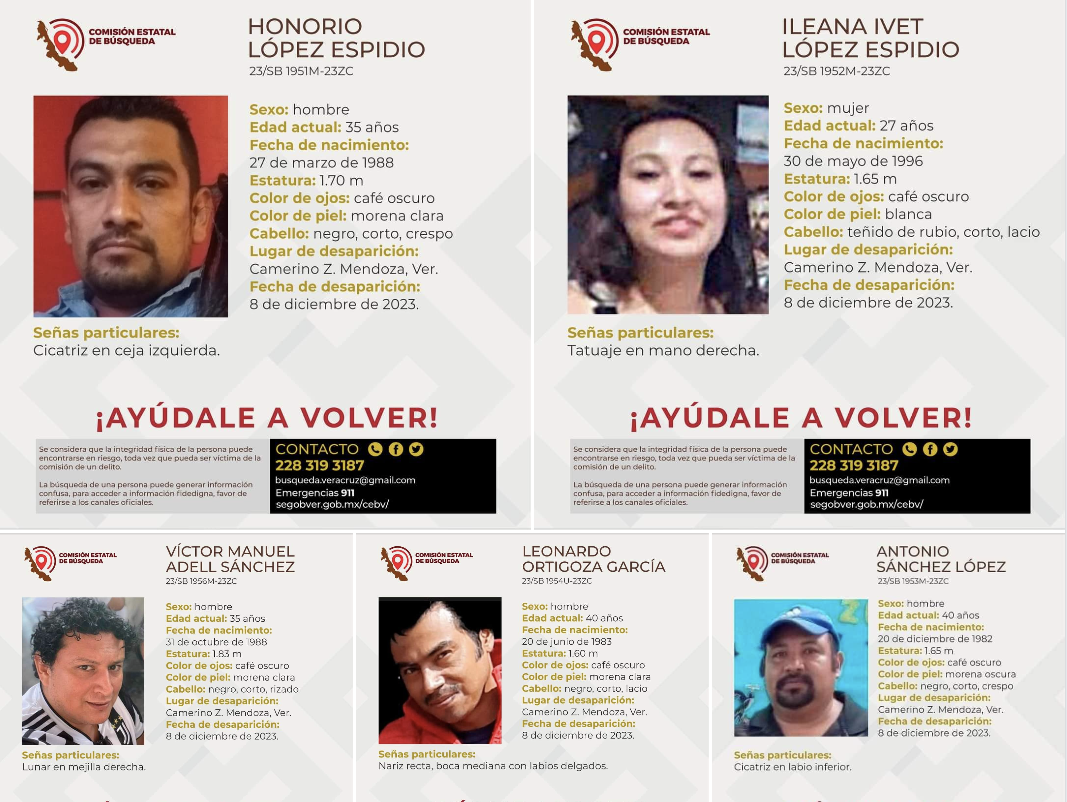 Desaparecen cinco personas en delegación de Tránsito de Ciudad Mendoza, Veracruz Desaparecen cinco personas en delegación de Tránsito de Ciudad Mendoza, Veracruz