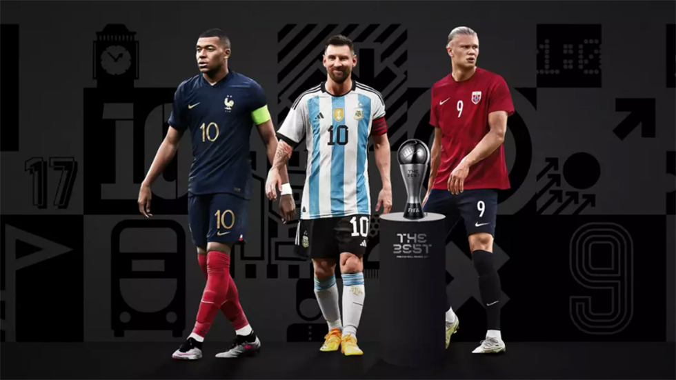 Messi, Haaland y Mbappé pelearán el premio The Best