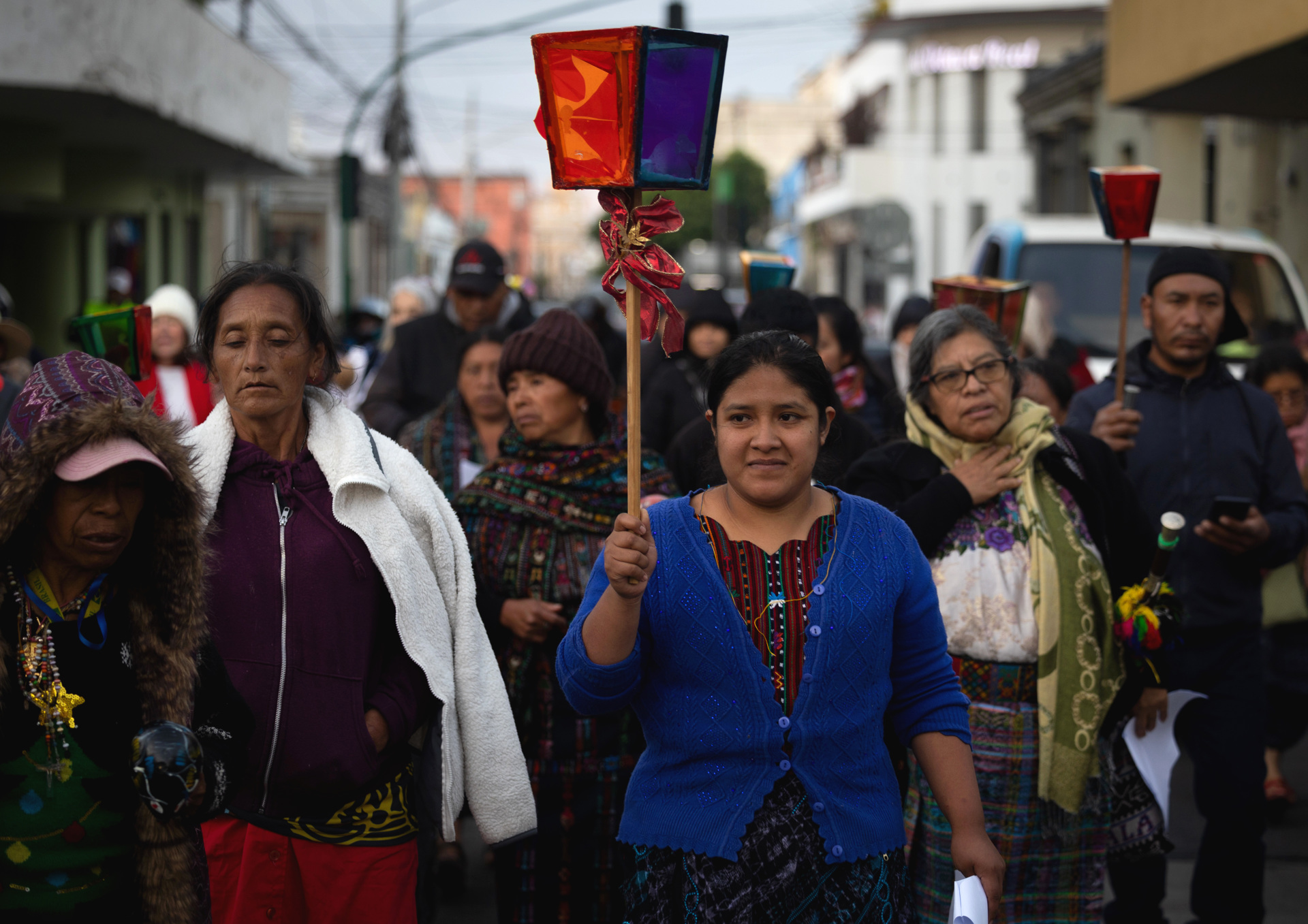 Guatemaltecos cantan villancicos contra la corrupción