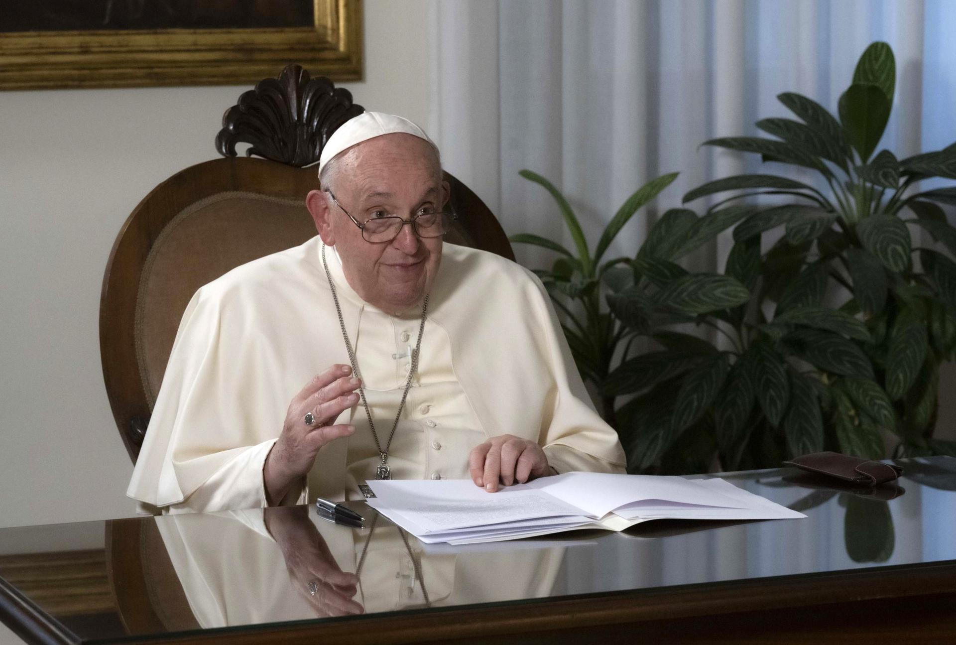 Pope Francis speaks today to help return to normalcy after bronchitis