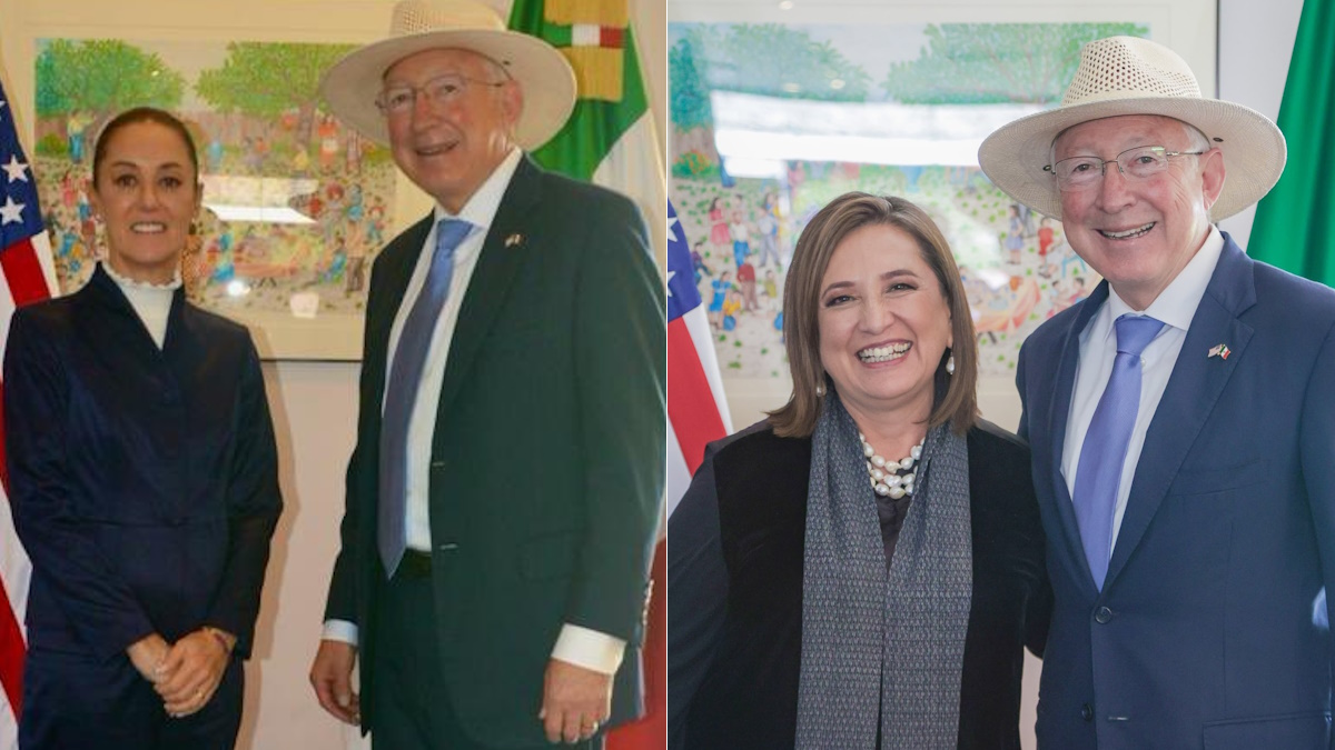 Sheinbaum y Gálvez se reúnen con Ken Salazar para discutir agenda entre México y Estados Unidos