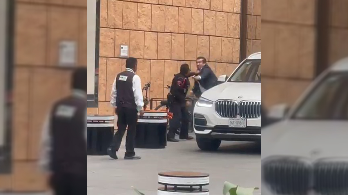 #Video Policía pelea a golpes con conductor en Polanco #Video Policía pelea a golpes con conductor en Polanco