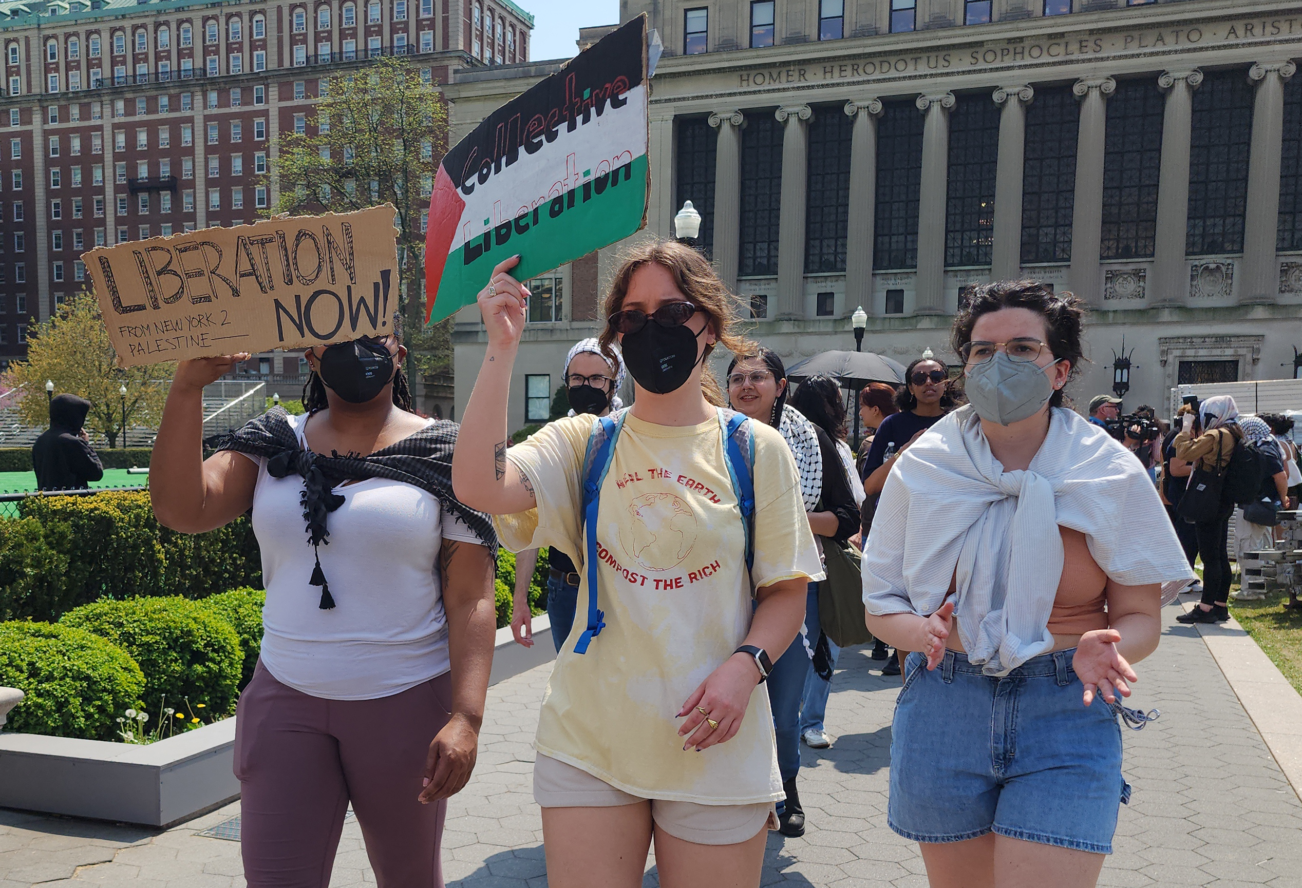 Detienen a tres estudiantes de una universidad de Florida en protesta propalestina Detienen a tres estudiantes de una universidad de Florida en protesta propalestina