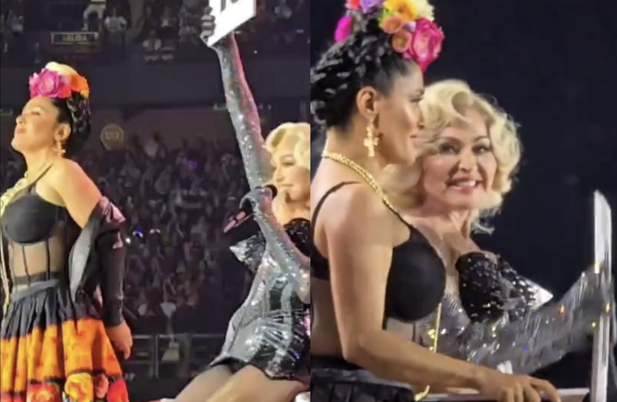 Salma Hayek, la última invitada al Celebration Tour de Madonna en México