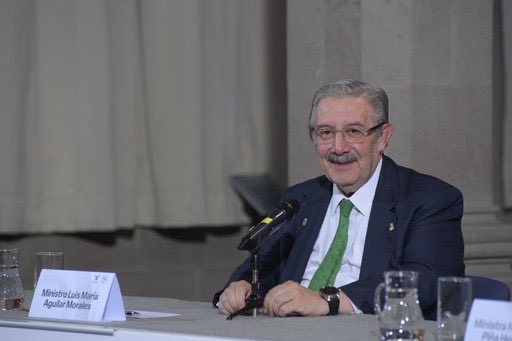 SCJN rinde homenaje al ministro Luis María Aguilar