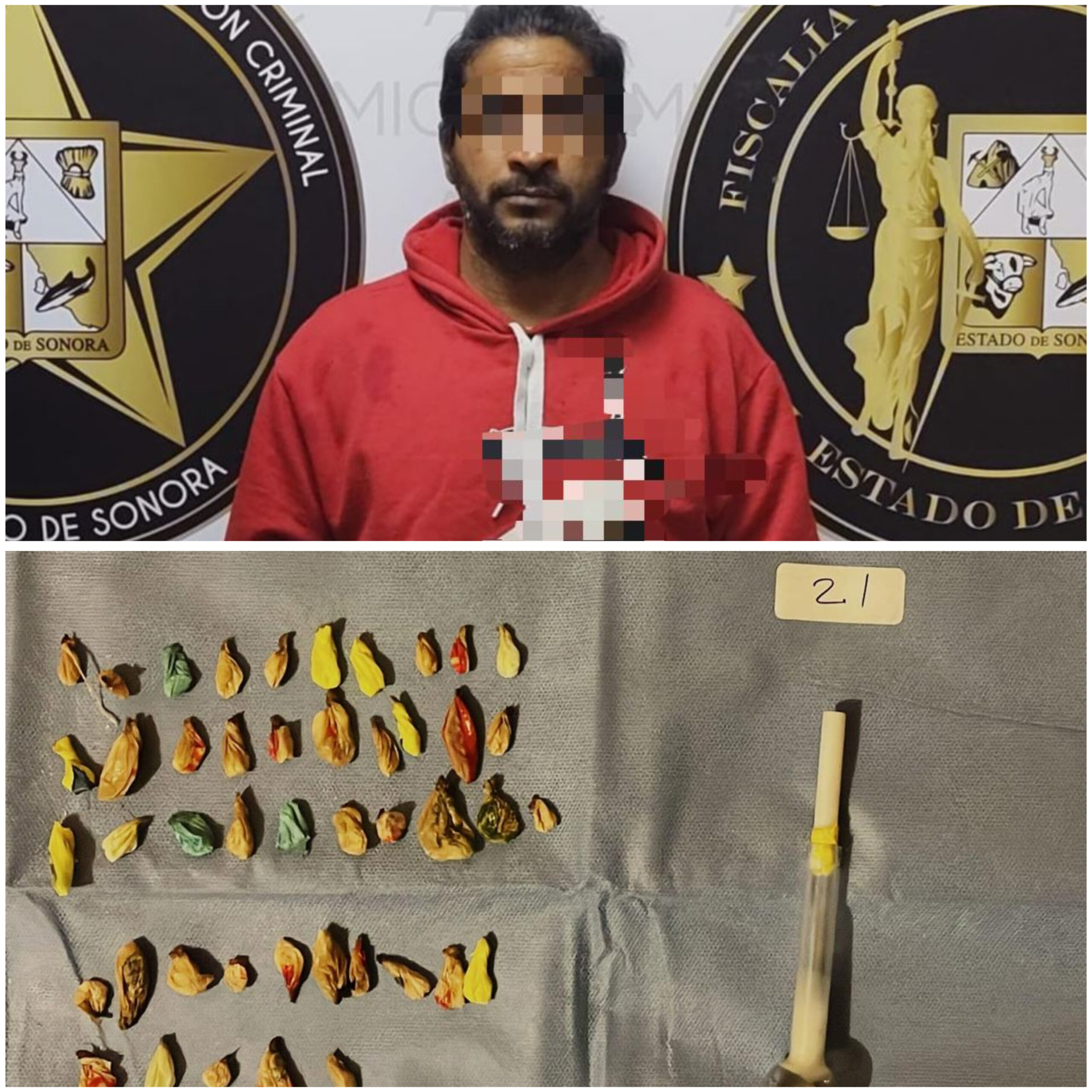 Detienen en Sonora a sujeto que intoxicó con metanfetamina Detienen en Sonora a sujeto que intoxicó con metanfetamina