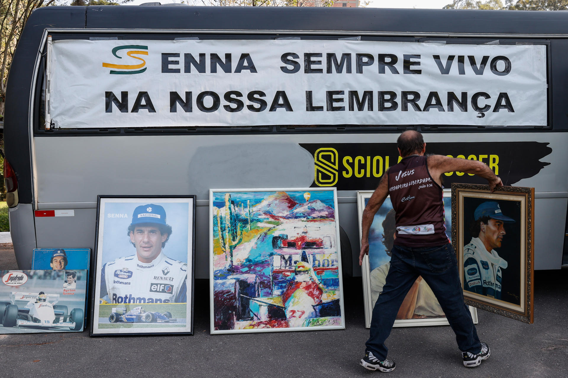 “Nunca desistía”, miles de brasileños recuerdan a Ayrton Senna a 30 años de su muerte