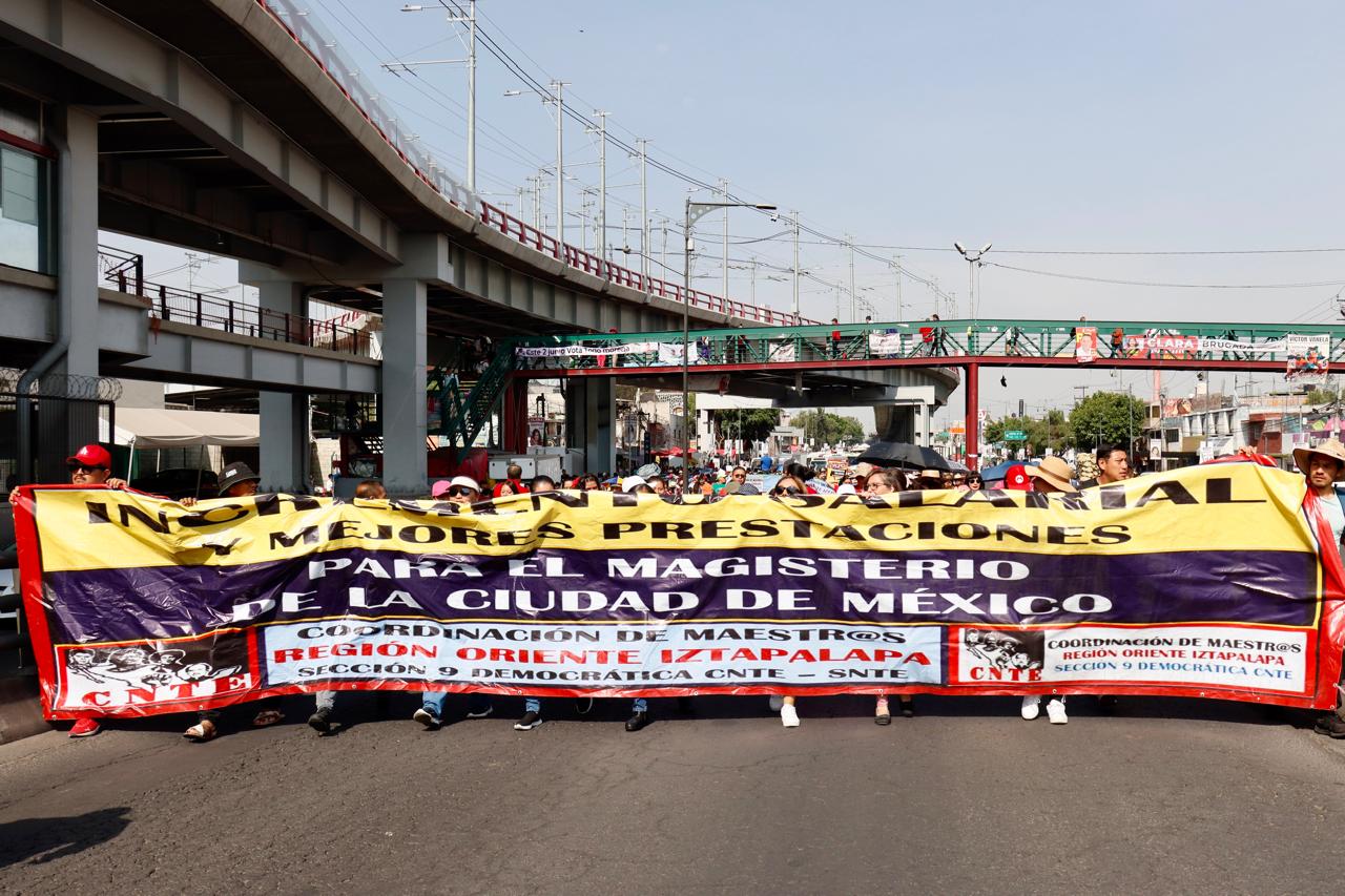 CNTE colapsa la CDMX con múltiples bloqueos