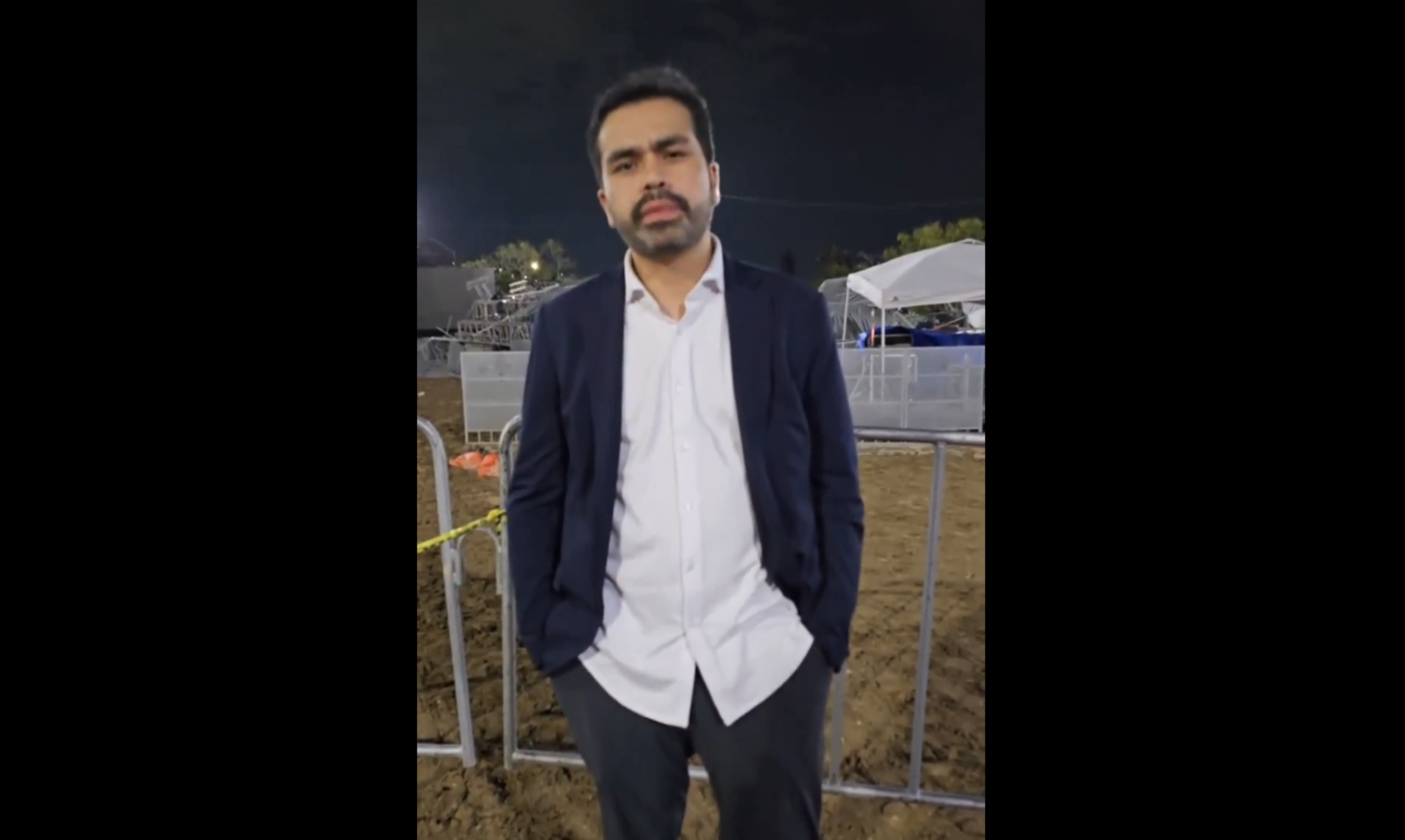 “Yo nunca había visto una cosa así”: Álvarez Máynez tras colapso de templete