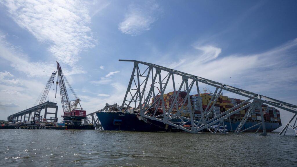 Buque Dalí sufrió dos apagones antes de estrellarse contra puente en Baltimore - localizan-sexto-cuerpo-de-victima-del-accidente-en-baltimore-se-completa-la-recuperacion-de-cadaveres-1024x576