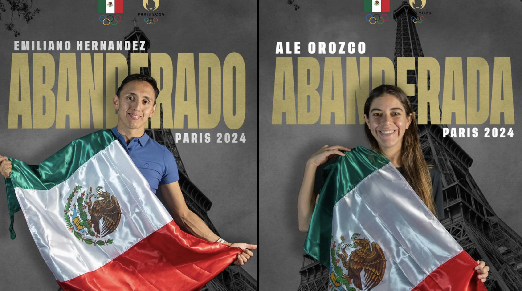 Alejandra Orozco y Emiliano Hernández serán abanderados de México en París 2024 Alejandra Orozco y Emiliano Hernández serán abanderados de México en París 2024