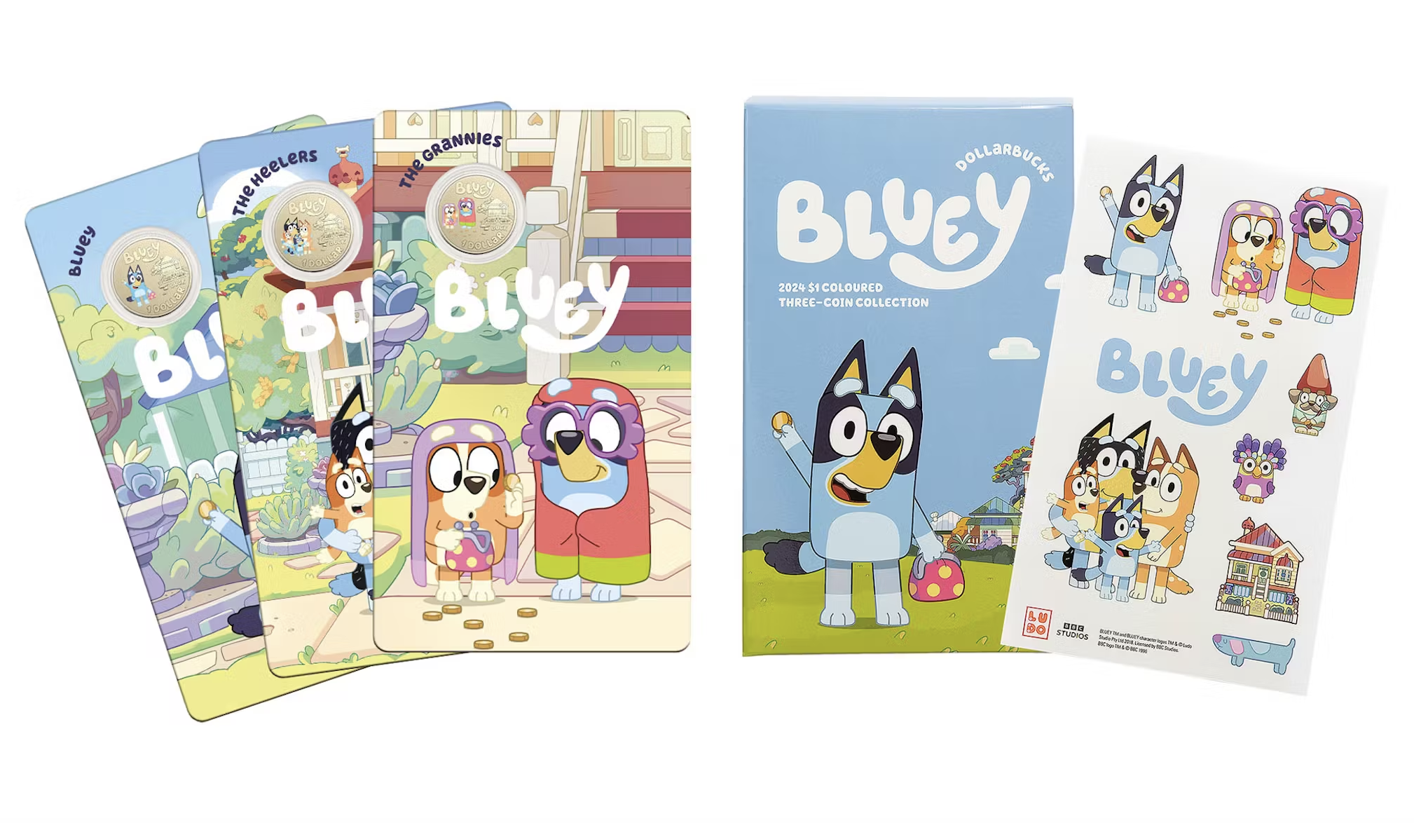 Australia lanza colección de monedas conmemorativas sobre la serie Bluey