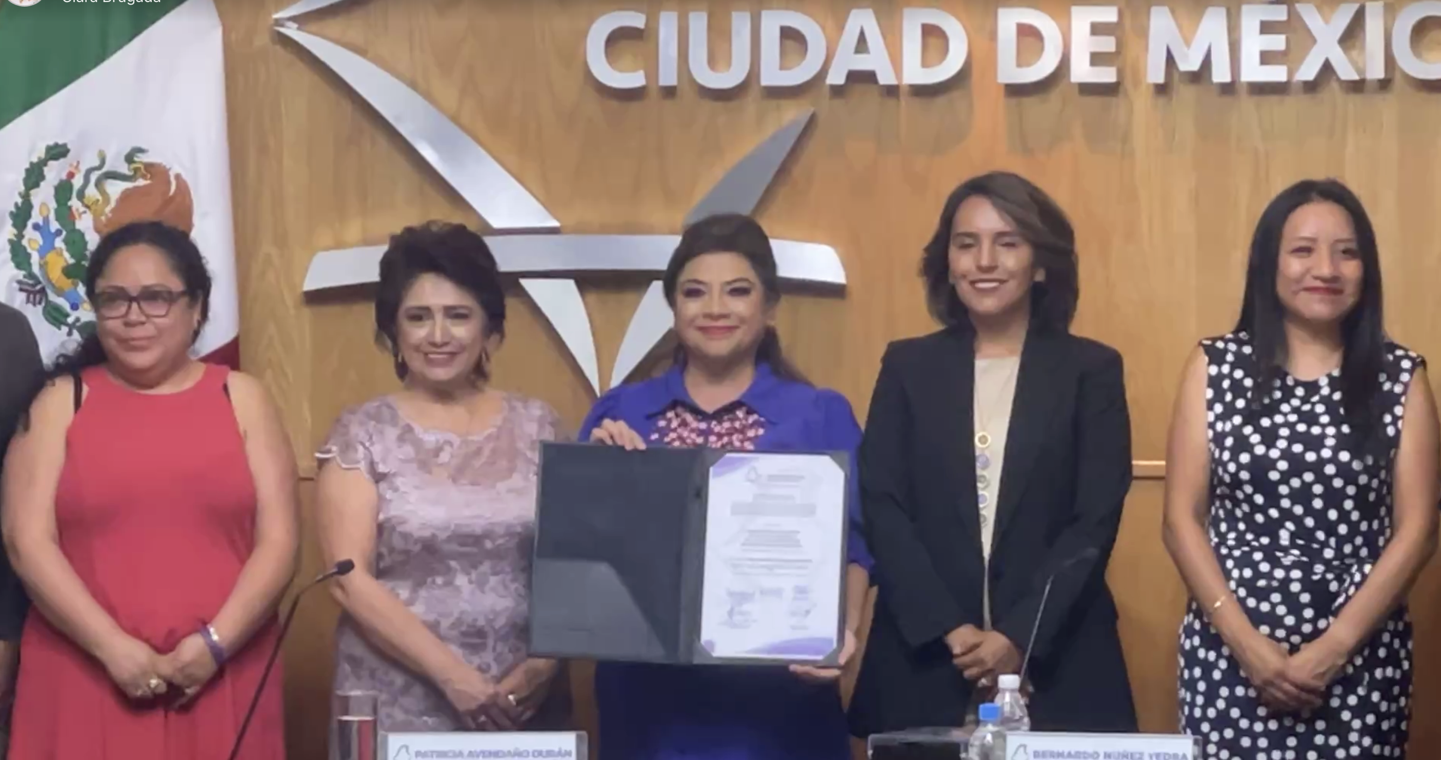 Clara Brugada recibe constancia de mayoría como jefa de Gobierno electa de la Ciudad de México