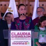 Claudia Sheinbaum celebra su triunfo en el Zócalo