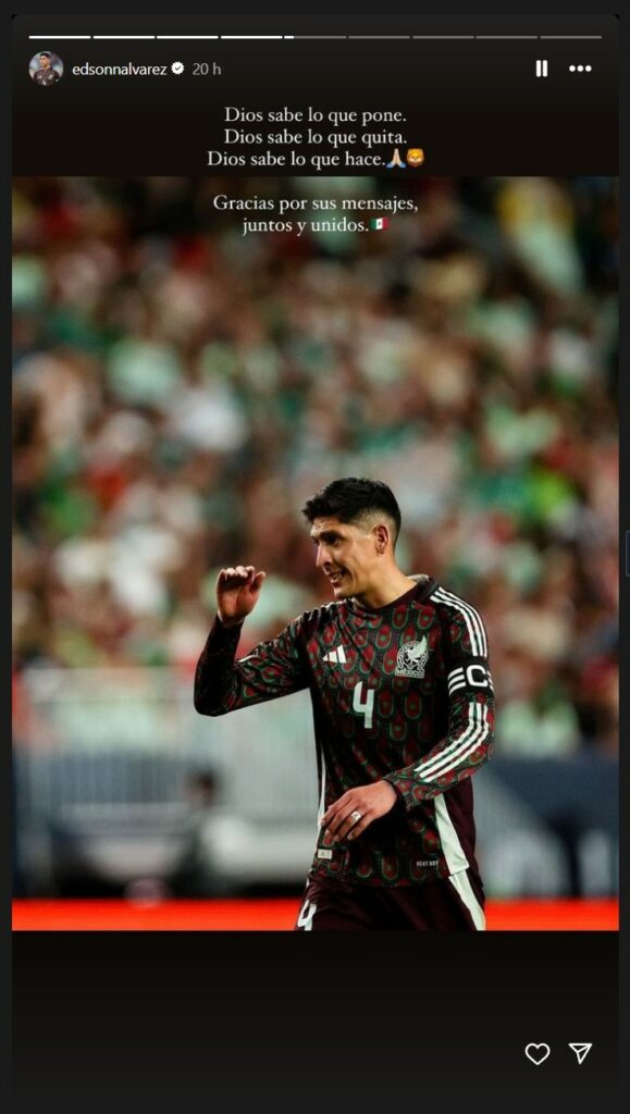 Edson Álvarez aumenta las dudas sobre su estado: "Dios sabe lo que pone, Dios sabe lo que quita" - edson-alvarez-aumenta-las-dudas-sobre-su-estado-dios-sabe-lo-que-pone-dios-sabe-lo-que-quita-2-579x1024