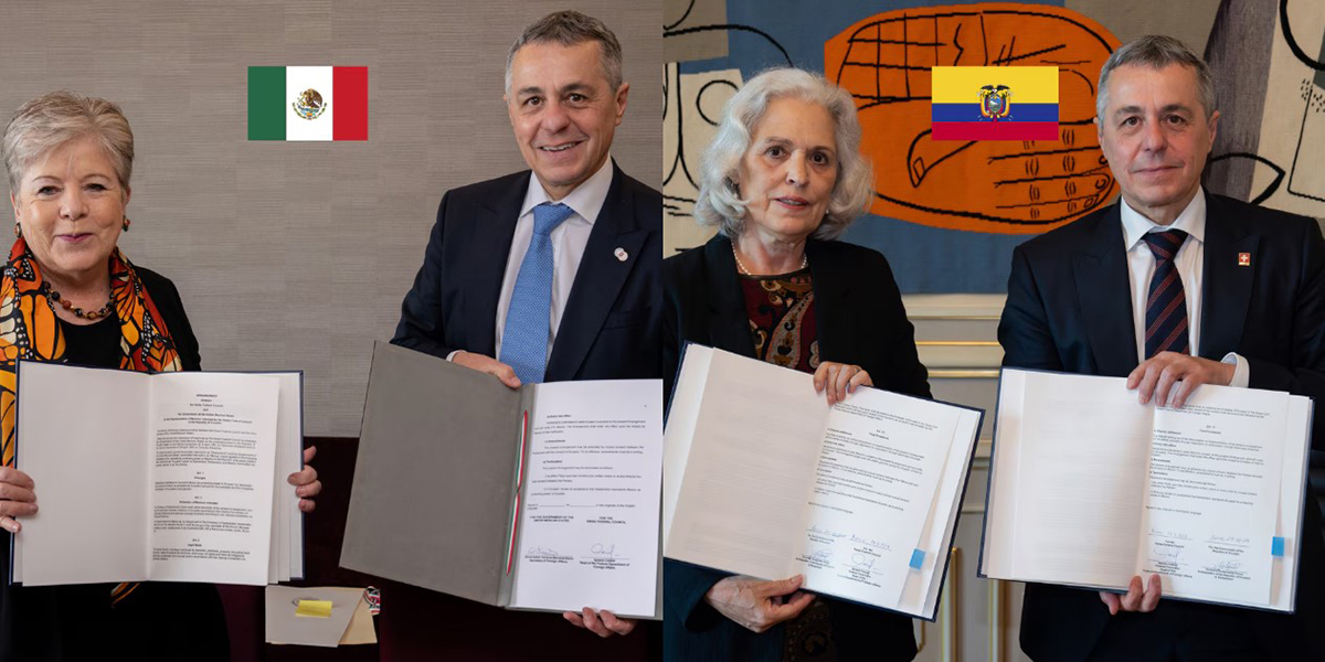 Suiza confirma que representará intereses de México ante Ecuador y viceversa