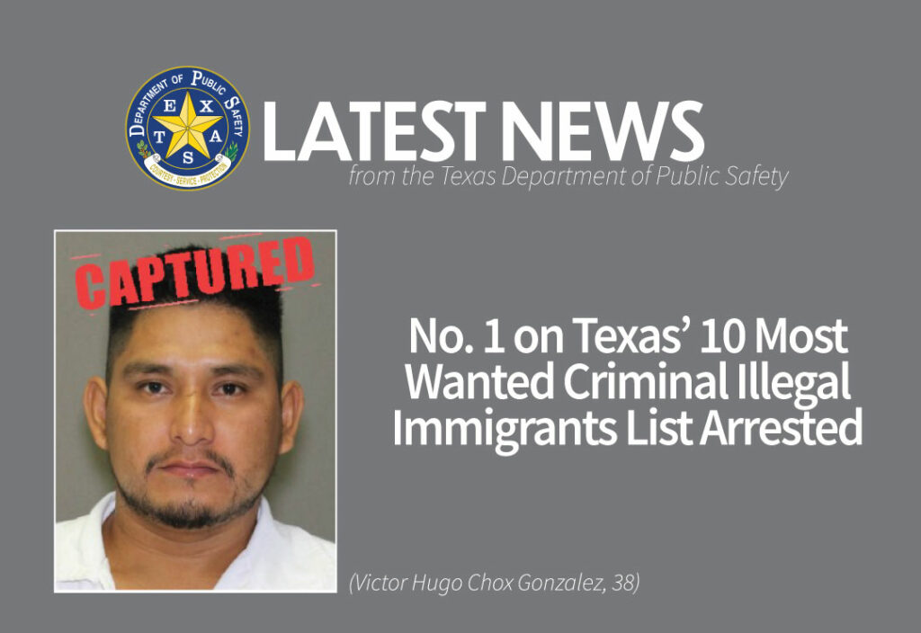 Texas anuncia arresto de uno de los 10 indocumentados incluidos en lista de más buscados
