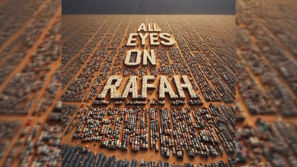 “Todos los ojos en Rafah”, la imagen hecha con IA que causa revuelo en redes sociales