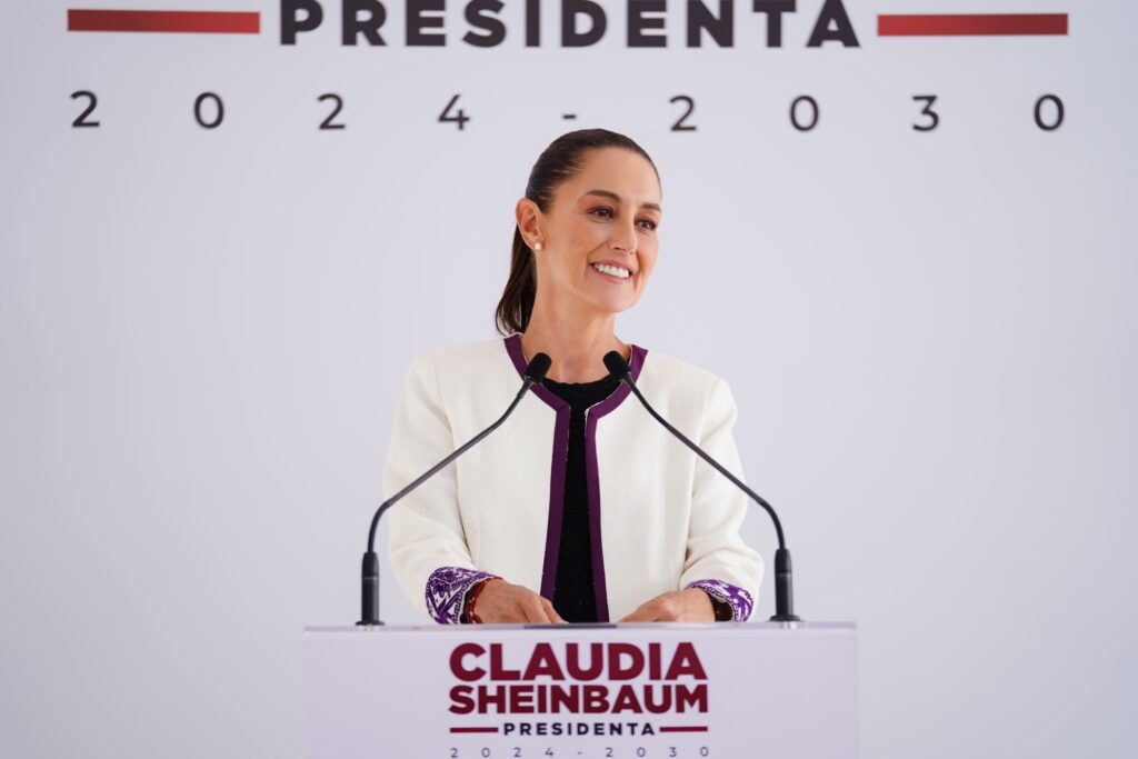 Claudia Sheinbaum ofrece una conferencia de prensa como candidata electa a la presidencia de México