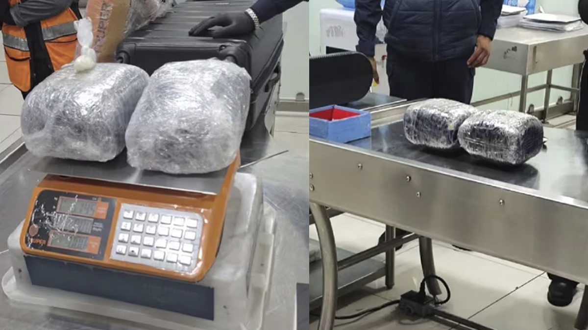 Aseguran a pasajero en el AICM con 30 kg de metanfetamina Aseguran a pasajero en el AICM con 30 kg de metanfetamina