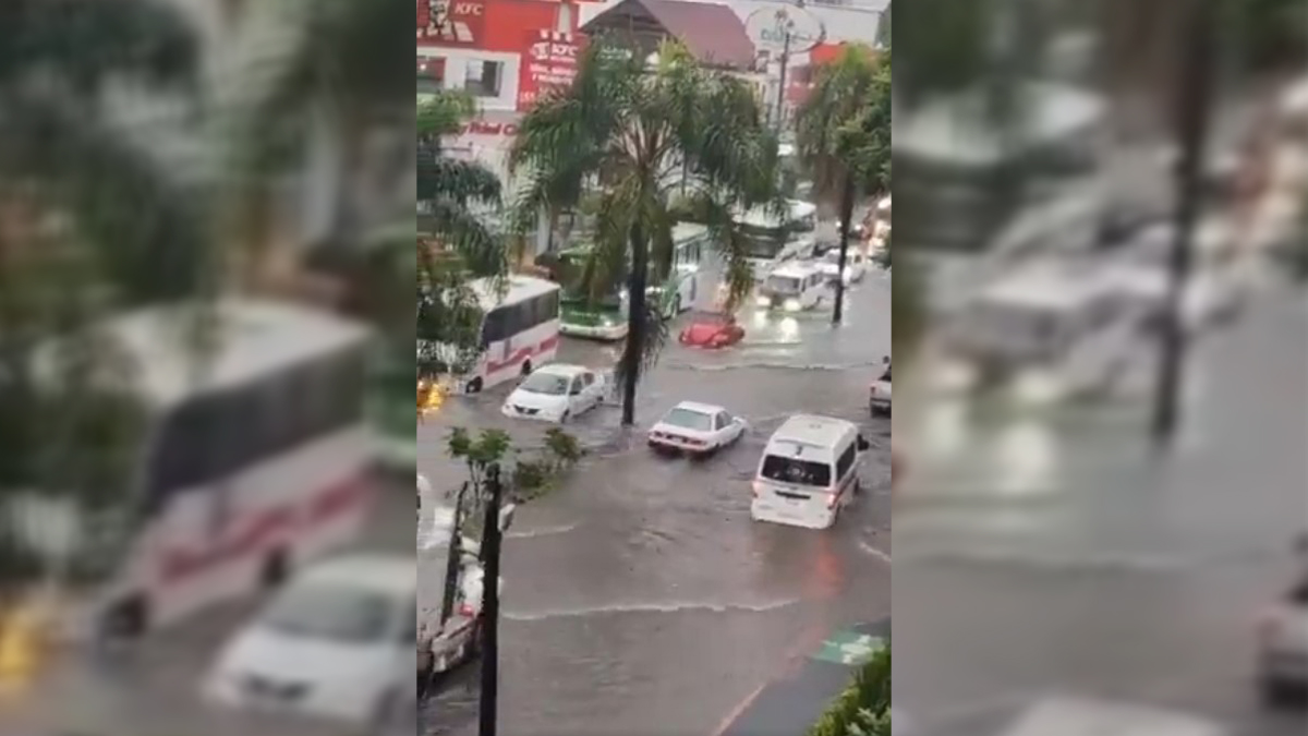 #Video Lluvias provocan severas inundaciones en Cuernavaca