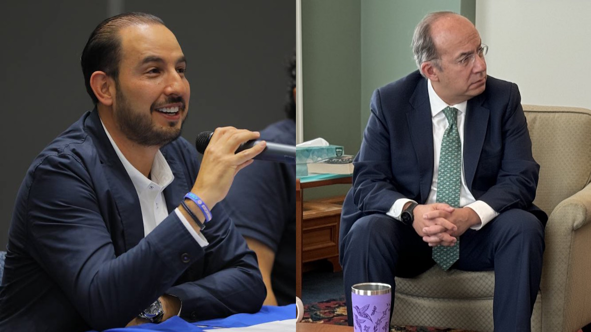 Marko Cortés y Felipe Calderón intercambian reclamos por derrotas del PAN; “no hacen sino avalar el discurso de AMLO”, reclama el expresidente Marko Cortés y Felipe Calderón intercambian reclamos por derrotas del PAN; “no hacen sino avalar el discurso de AMLO”, reclama el expresidente