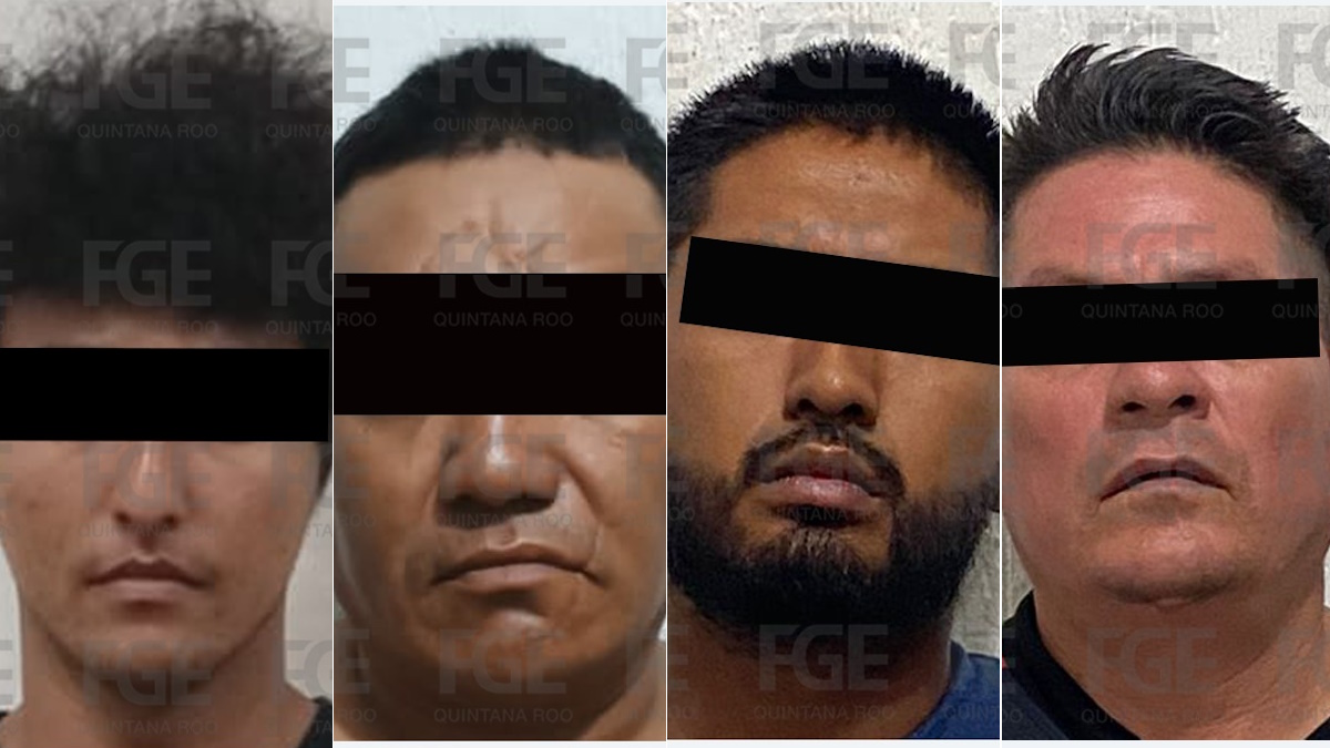 Detienen a cuatro por asesinatos en Cancún, Quintana Roo Detienen a cuatro por asesinatos en Cancún, Quintana Roo