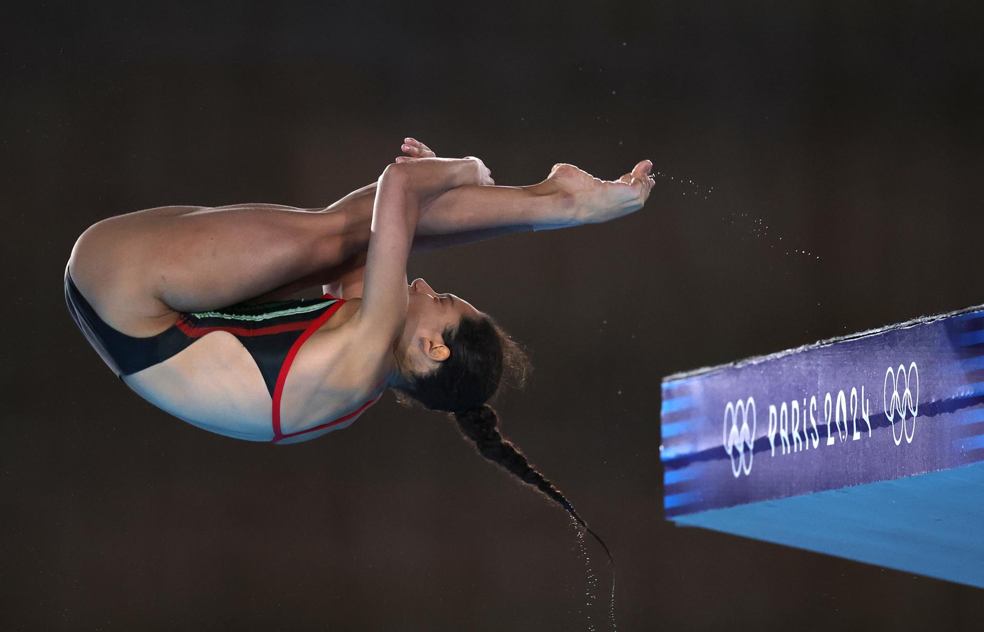 Gabriela Agúndez se queda a las puertas del podio en la plataforma individual de París 2024 Gabriela Agúndez se queda a las puertas del podio en la plataforma individual de París 2024